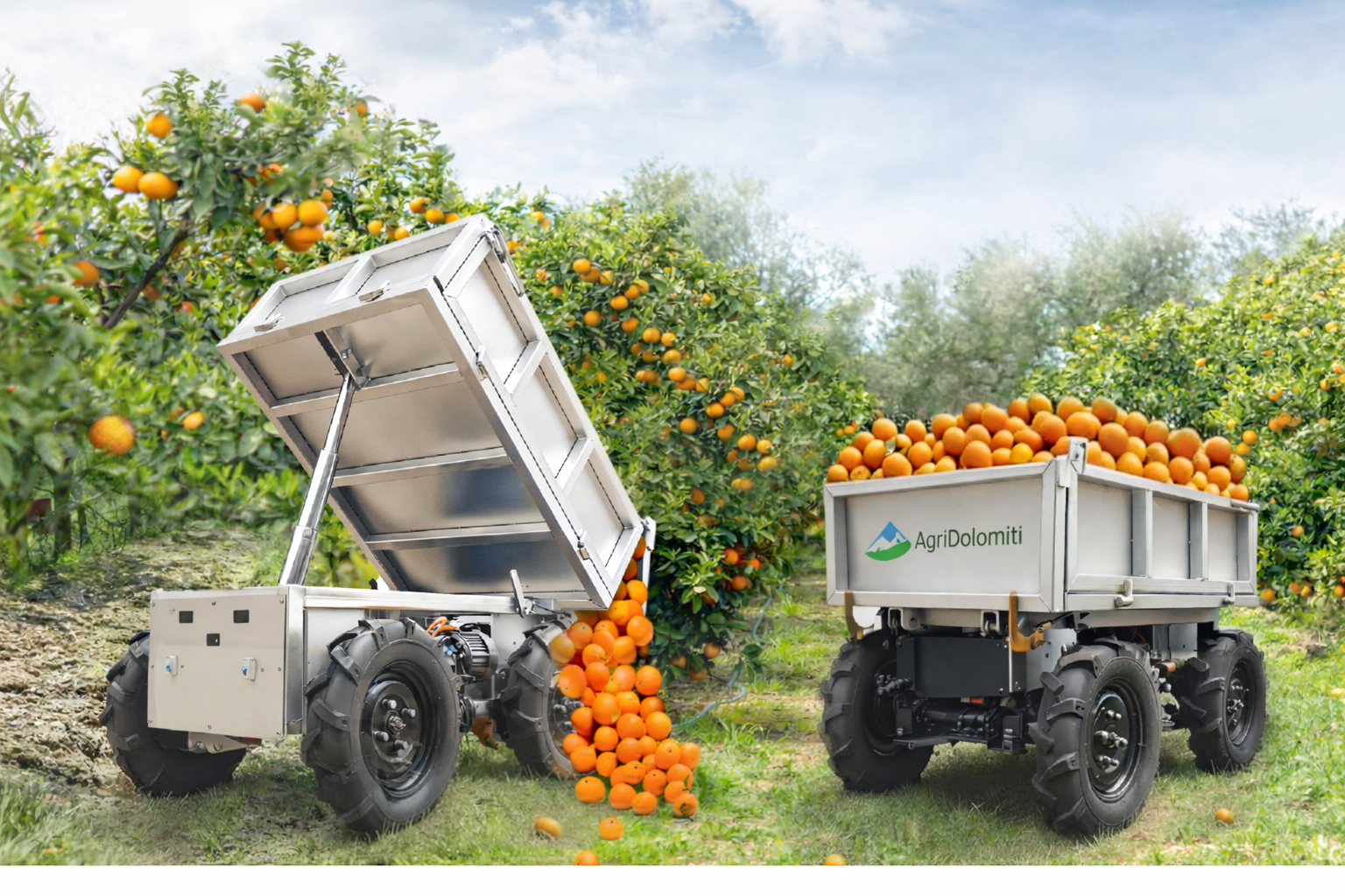 Rimorchio Transporter Elettrico 4x4 Radiocomandato All-Terrain Agridolomiti 600