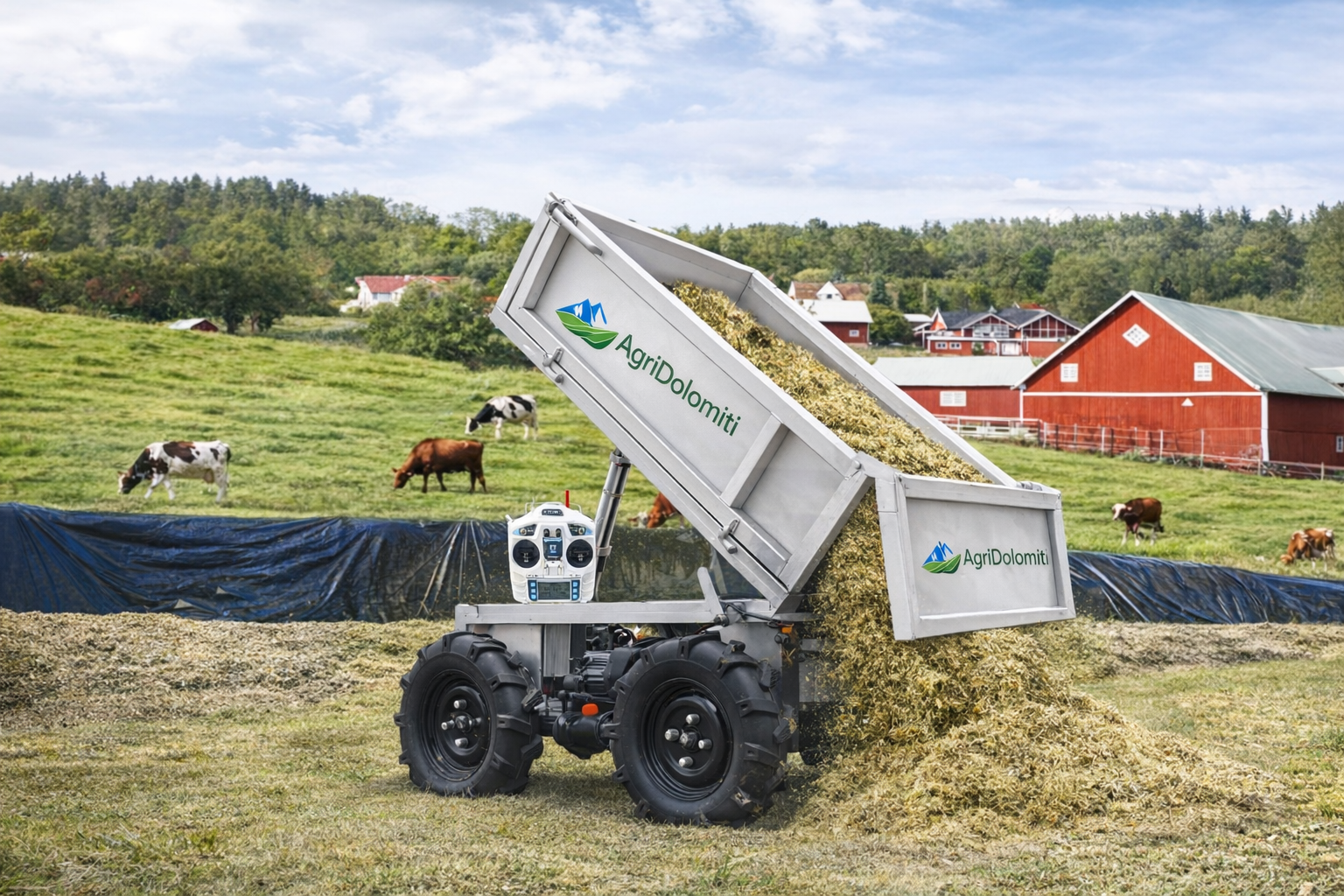 Rimorchio Transporter Elettrico 4x4 Radiocomandato All-Terrain Agridolomiti 600