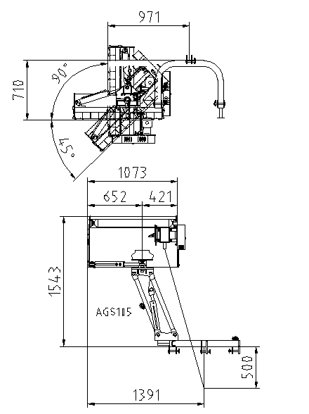 Trinciatrice leggera laterale marca GEO modello AGS 105