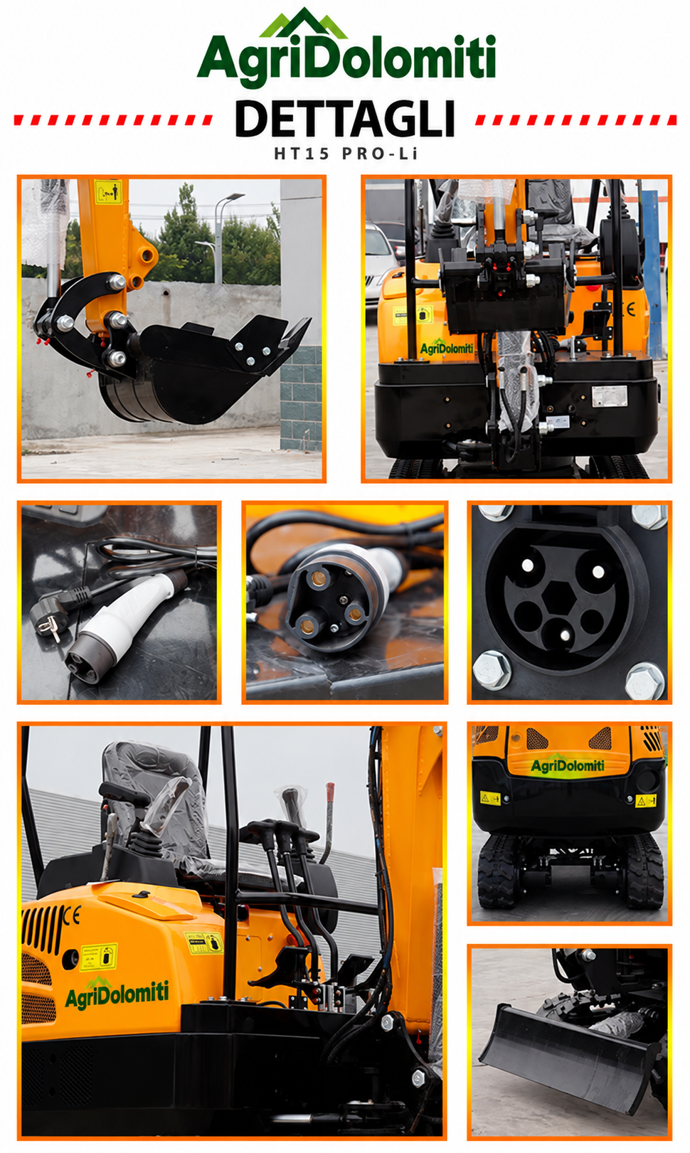 Miniescavatore AgriDolomiti HT15PRO – 1.500 kg