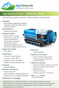 Atomizzatore cingolato autonomo radiocomandato a motore diesel Agri Dolomiti Tech – ATOM RC