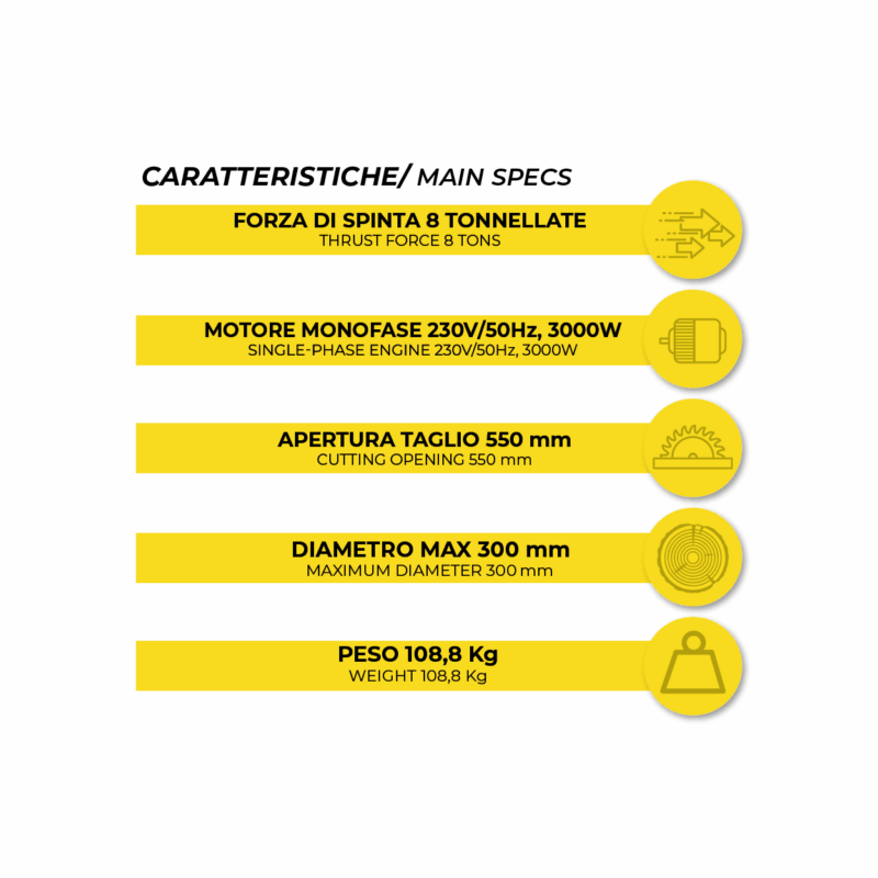 Spaccalegna a motore SZ-T8 EV – SZ Italia